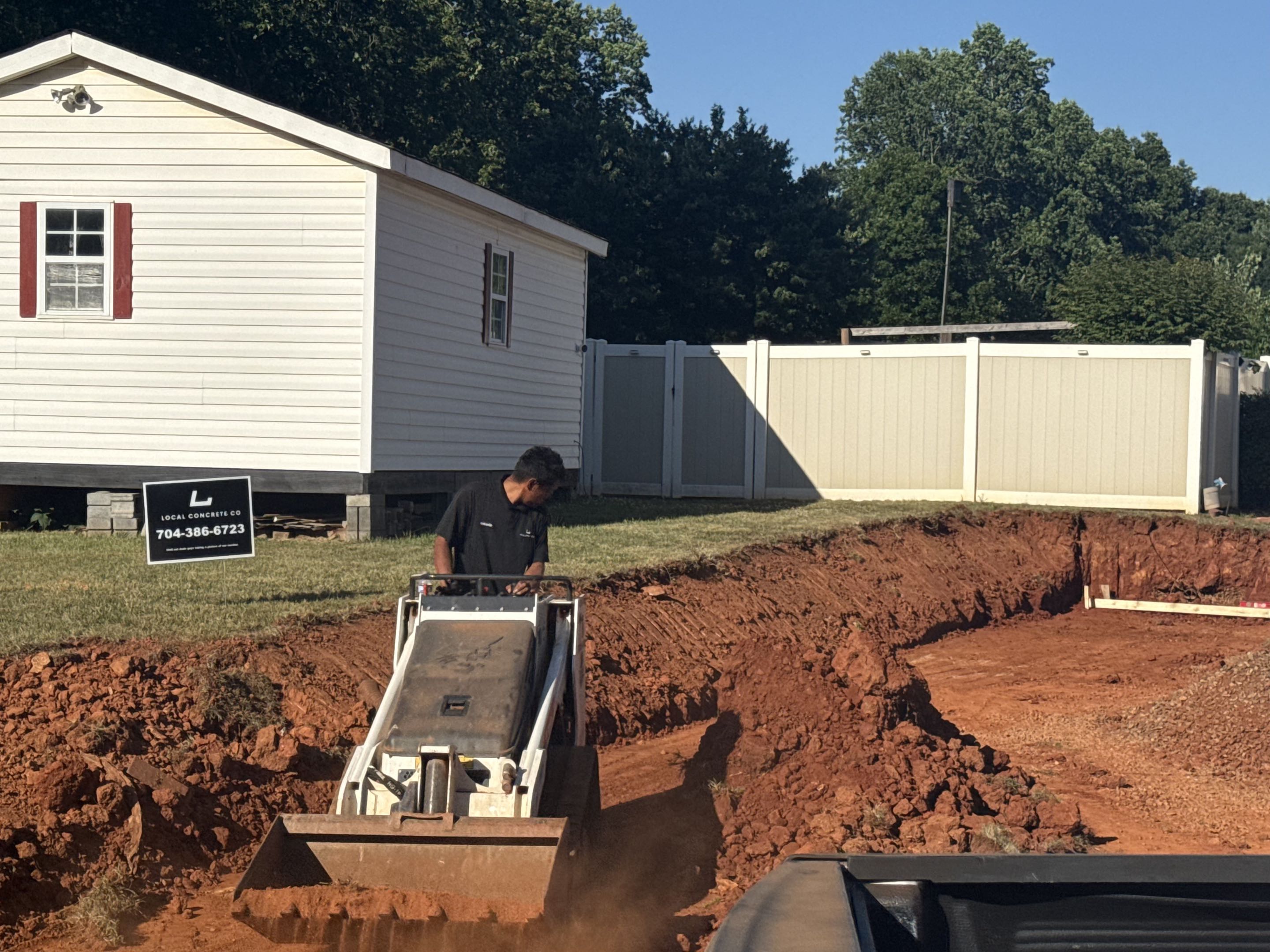 Base, Grade, and Forms — step 06 of a Local Driveway Co project in Charlotte, NC