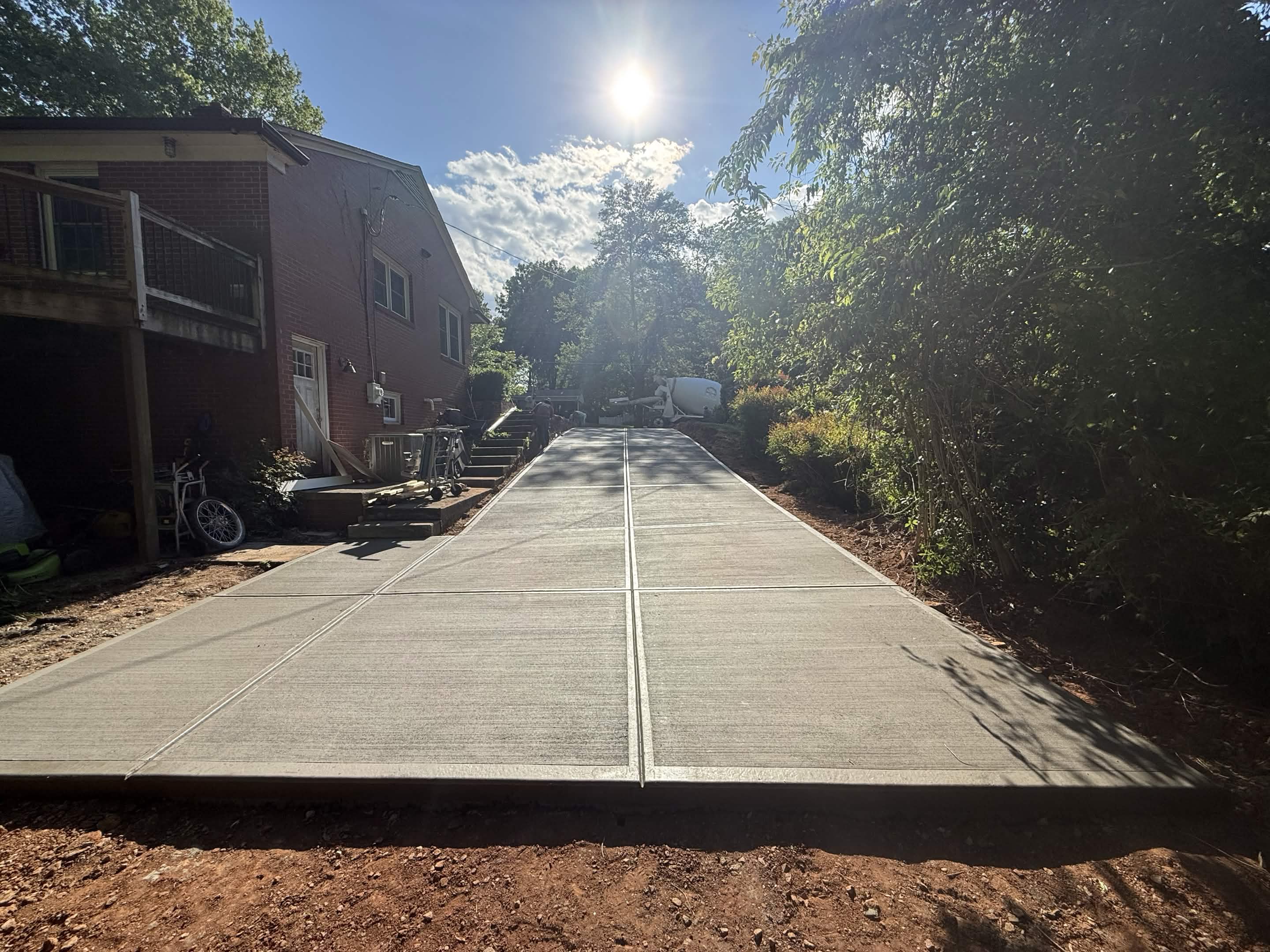 Your Finish: Broom, Stamp, or Exposed — step 14 of a Local Driveway Co project in Charlotte, NC